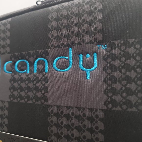 SkullCandy Laptop Sleeve Case SKULLCANDY Checked Houndstooth Design Embroidered - Picture 4 of 8